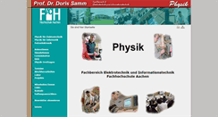 Desktop Screenshot of physik.fh-aachen.de